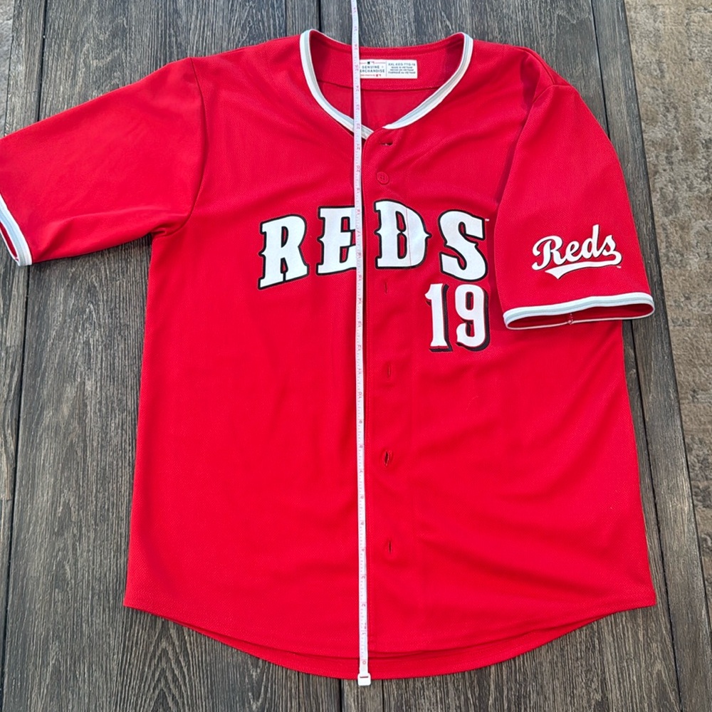 Cincinnati Red Votto baseball jersey, kids size xxl, or women’s s/m